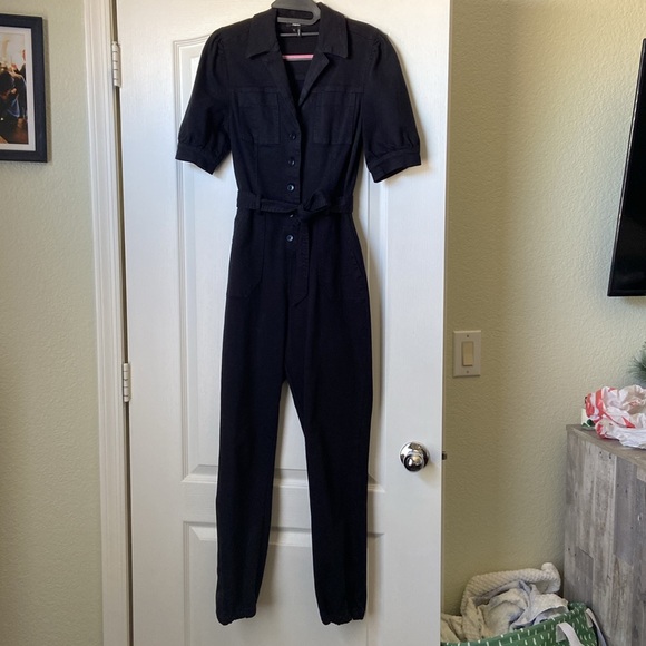 PAIGE Denim Black Jumpsuit - Picture 2 of 9